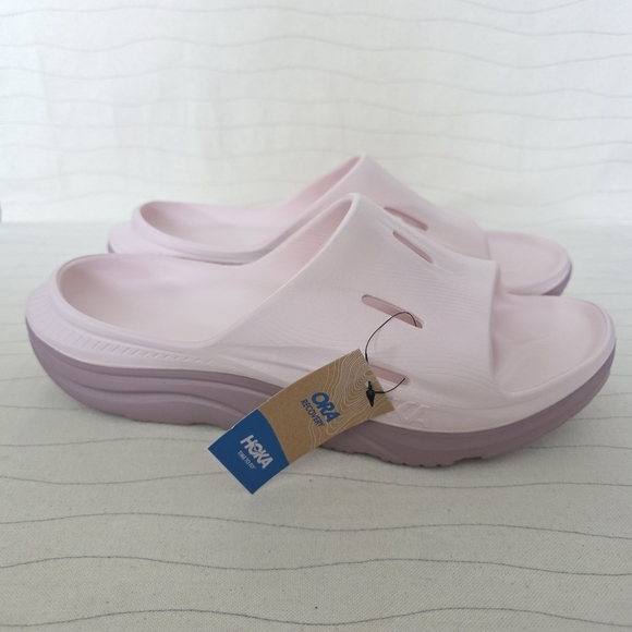 Hoka Unisex Ora Recovery Slide 3 Sandals Cosmic Pearl/Quartzite Sz 11 M 13 W NEW - Picture 1 of 11